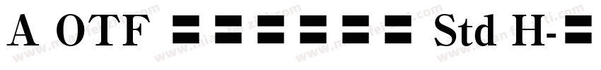 A OTF 秀英初号明朝 Std H字体转换